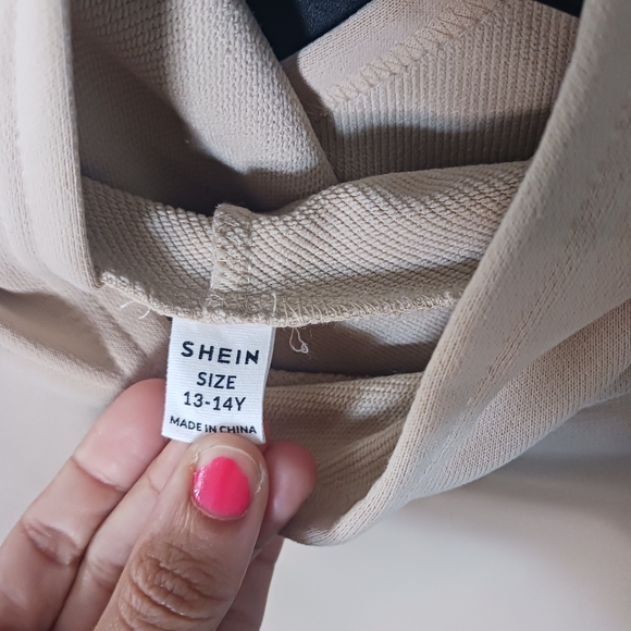 SHEIN Beige Boy Hoddie Jacket - Picture 8 of 9
